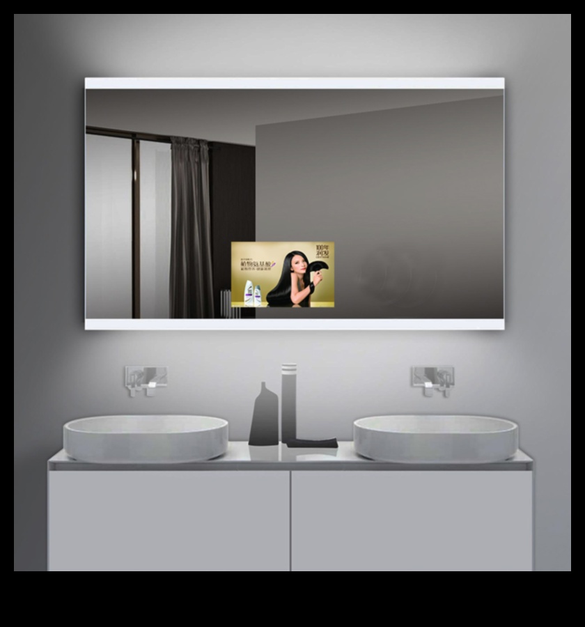 Καθρέφτης, Καθρέφτης στον τοίχο: τηλεοράσεις με ενσωματωμένους καθρέφτες για διπλή λειτουργικότητα