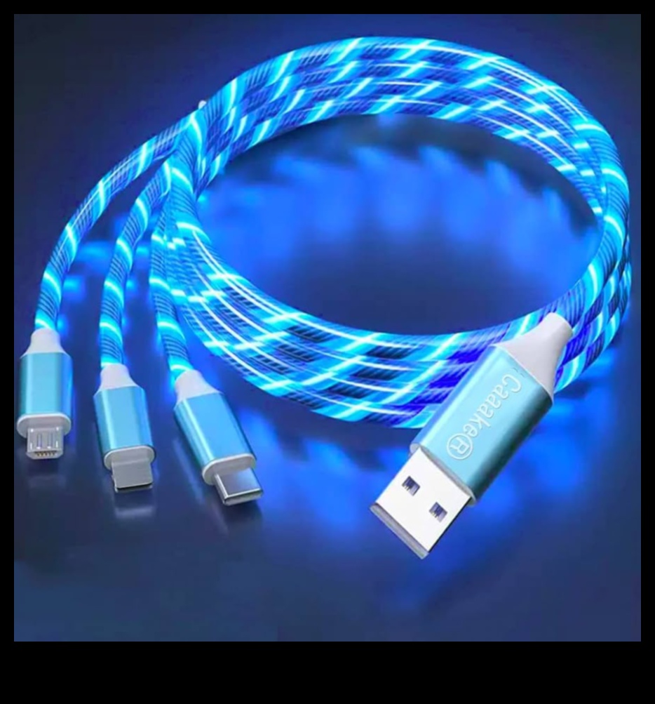 Φωτιζόμενα Gadgets Φωτισμένοι φορτιστές και καλώδια φωτίζουν τη νύχτα 4 Glowing Gadgets: Φωτιζόμενοι φορτιστές και καλώδια για νυχτερινή χρήση