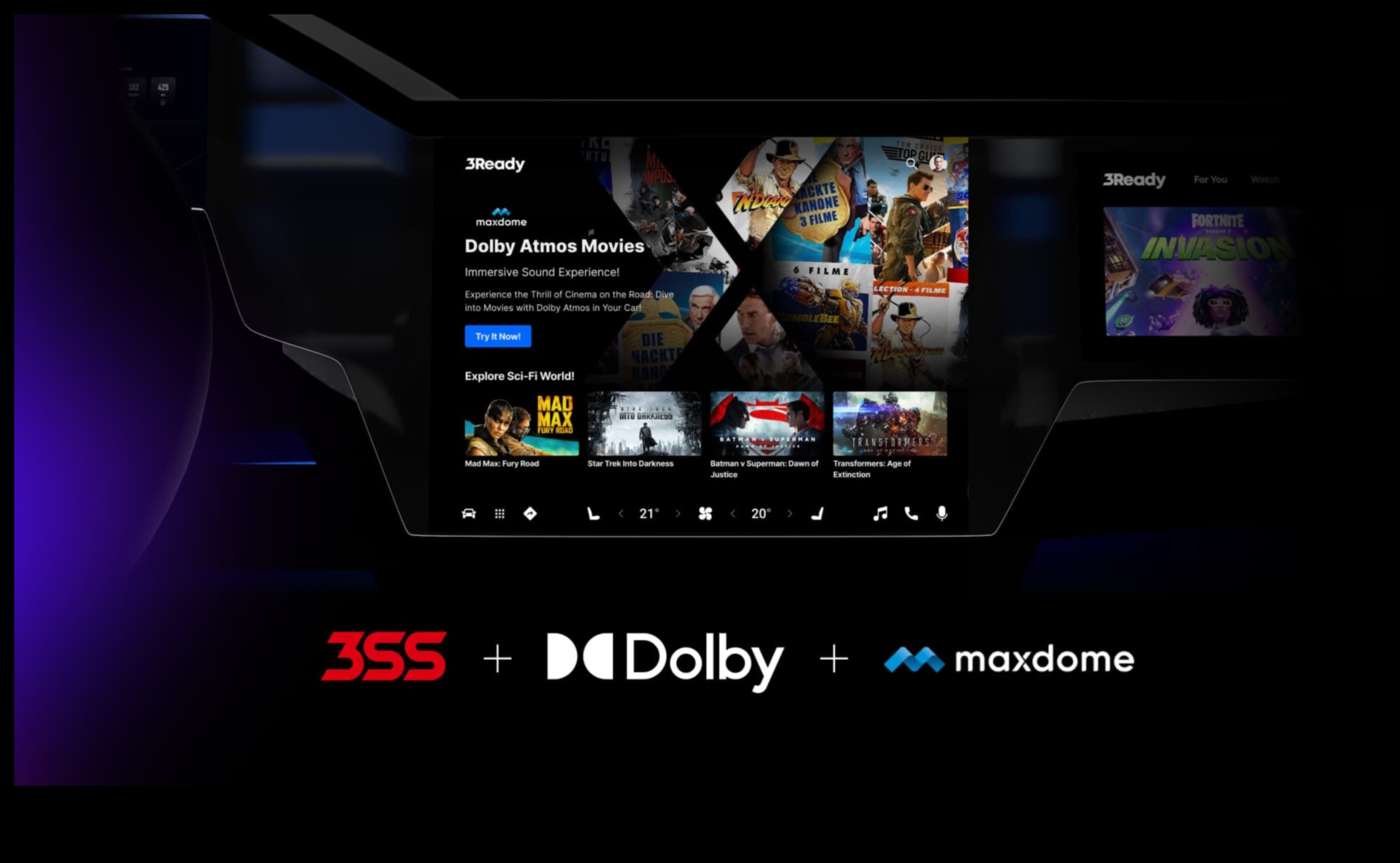 Καθηλωτικό βίντεο μέσα στο αυτοκίνητο: Ηλεκτρονικά βίντεο αυτοκινήτου για ψυχαγωγία έτοιμη για δρόμο