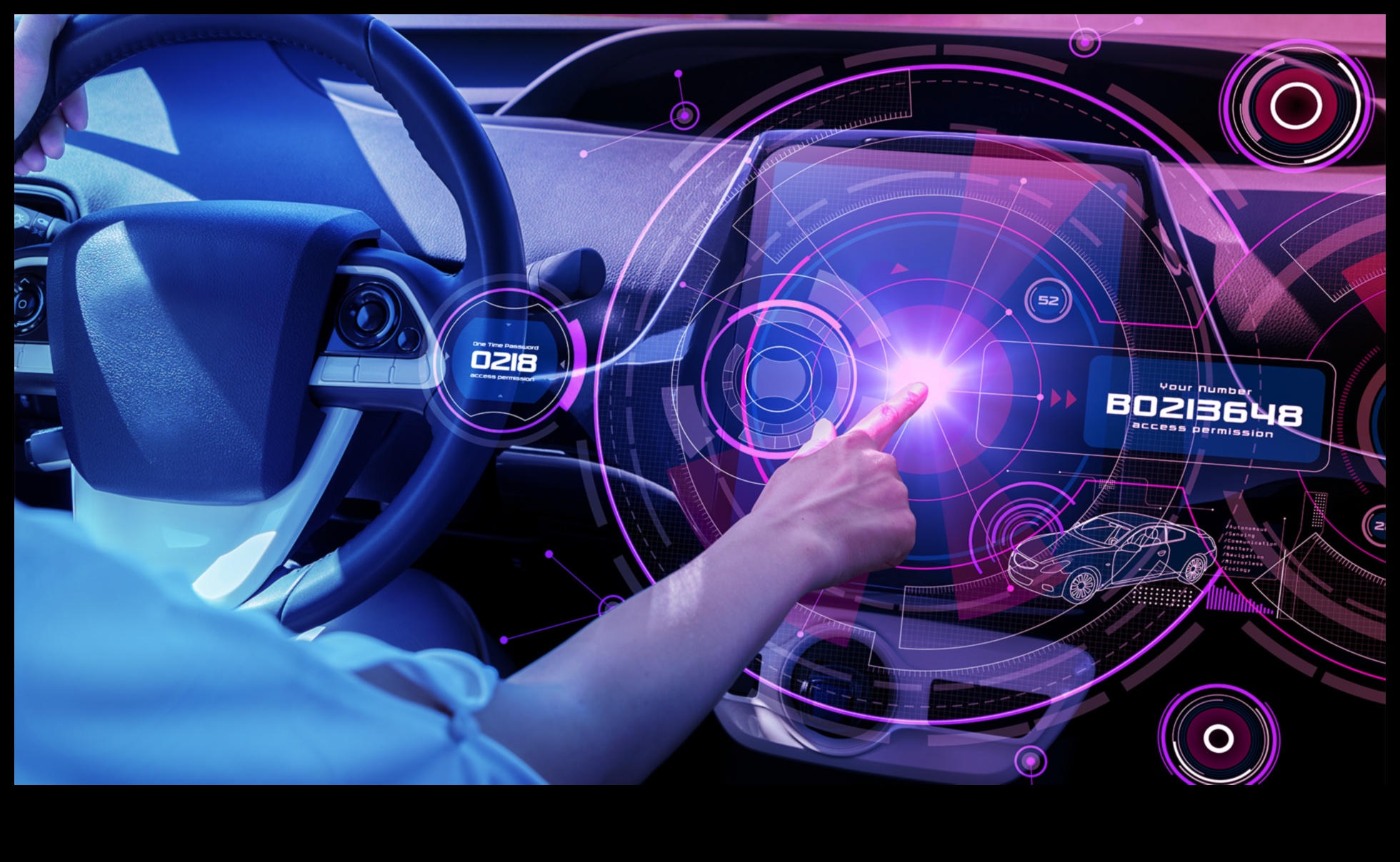 Καθηλωτικό βίντεο μέσα στο αυτοκίνητο: Ηλεκτρονικά βίντεο αυτοκινήτου για ψυχαγωγία έτοιμη για δρόμο